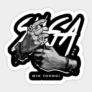 Suga hands Urban Sticker